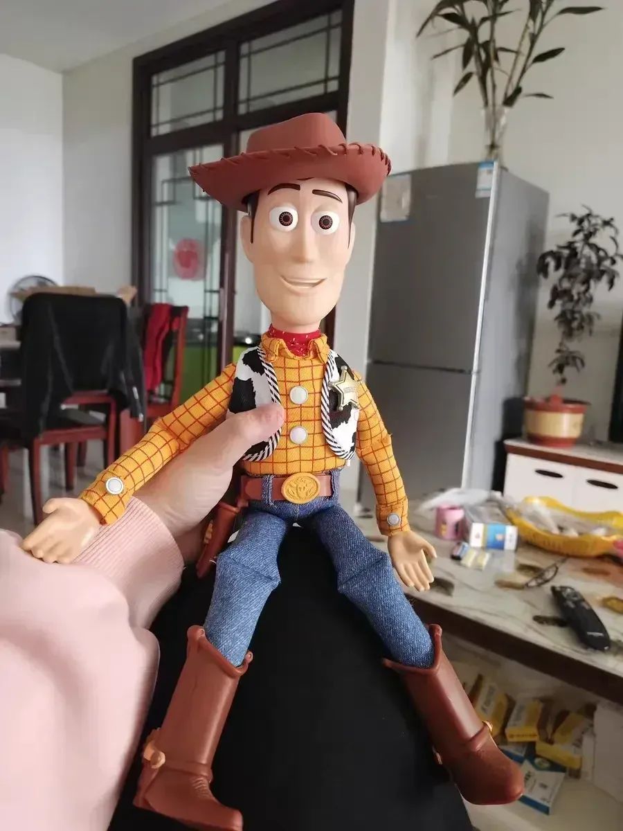 40cm Disney Toy Figuras de Anime Toy Story 4 Woody Buzz Jessie Rex Bonecos Modelo Falantes Figurinhas de Ação Coleção de Decoração Brinquedo de Natal