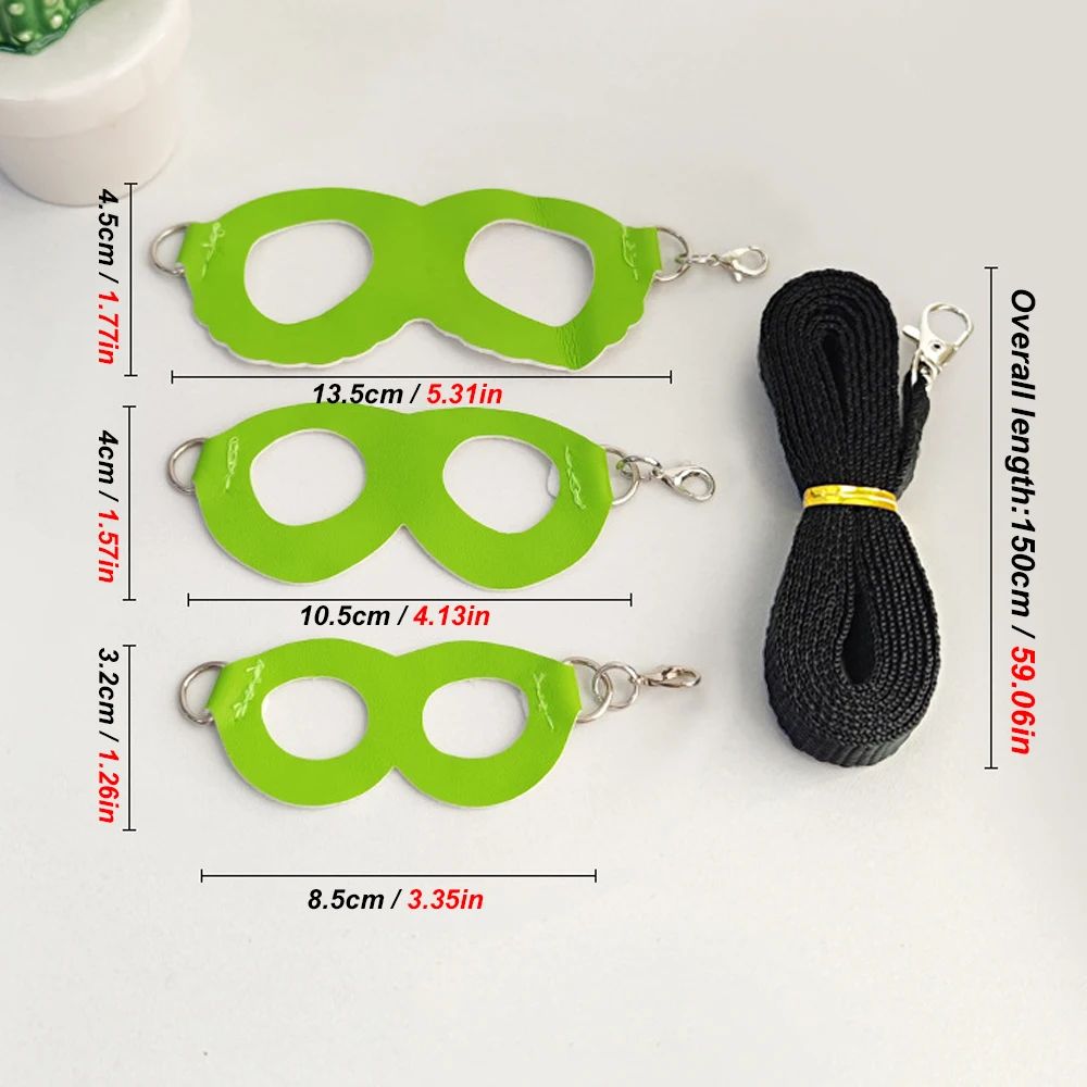 4 peças/conjunto de coleira + guia Sugar Quoll à prova de fugas ajustável para animais de estimação pequenos, hamsters, sugar gliders, esquilos