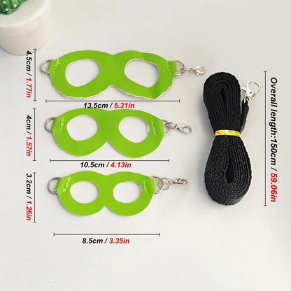4 peças/conjunto de coleira + guia Sugar Quoll à prova de fugas ajustável para animais de estimação pequenos, hamsters, sugar gliders, esquilos