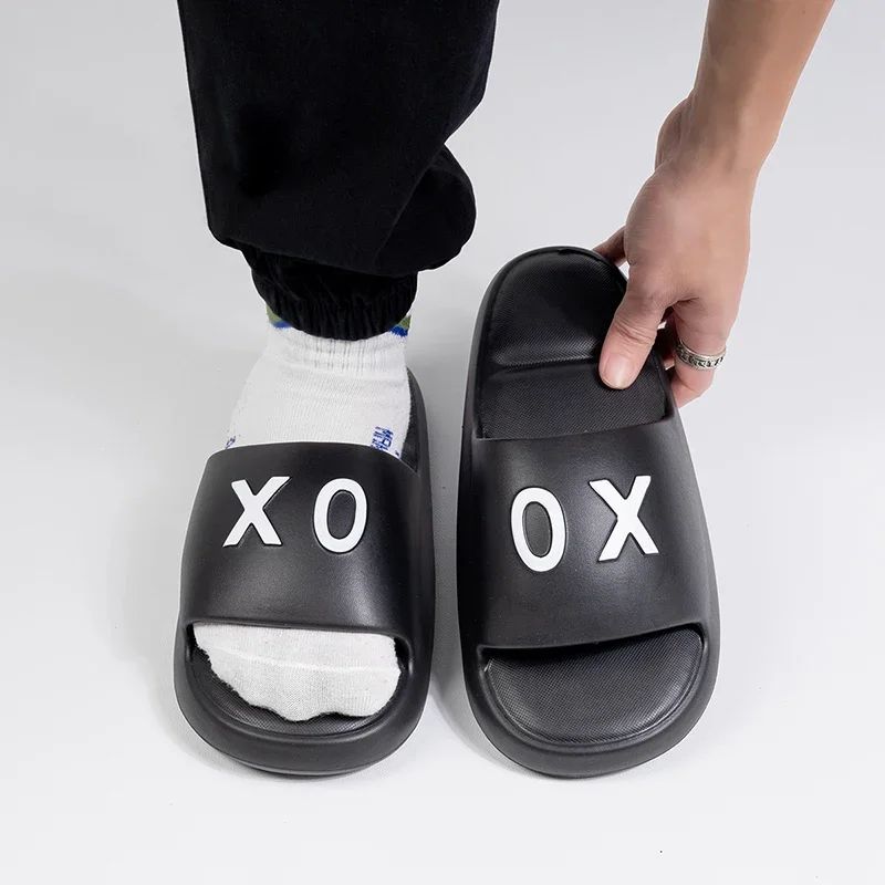 New Men slippers Non-Slip Slide Sandals Thick Soft Platform House Shoes Men Indoor Outdoor Shower Bathroom Slipper Casual Shoes