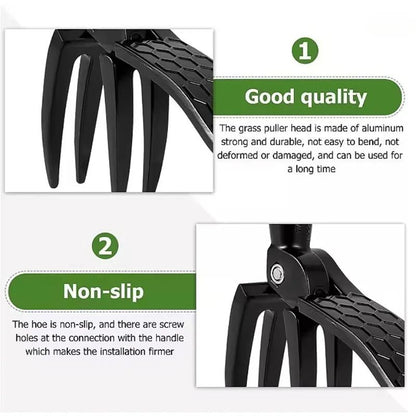 Black Weeding Head Replacement Gardening Claw Foot Pedal Weed Puller Stand Up Weeding tool Digging Weeder Root Remover