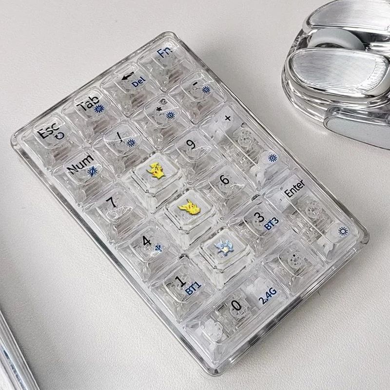 Pokemon Cross mechanical keyboard personalized anime keycap single Charmeleon Blastoise Eevee transparent cartoon keycap