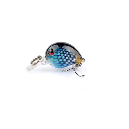 Novo Wobbler de Pesca para Carpa Isca Artificial Anzol Único BKK Isca Falsa a Laser Luya Rocha Água Flutuante "Homenzinho Gordo" 3,3CM/2G