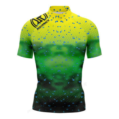 Hot Men's Short Sleeve Surfing Shirt Champion Lycra Rashguard RIGHTTRACK For Surf Sportswear Beach UV Swimwear UPF50  Clothes