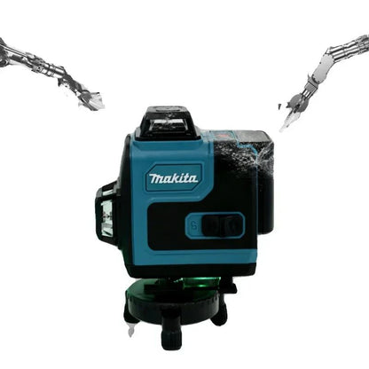 2025 Nível a Laser Makita de Alta Precisão 16 Linhas Luz Verde Nível a Laser de Auto Nivelamento Portátil de Montagem em Parede de Alta Precisão?