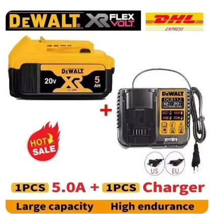 Bateria DEWALT 20V 6AH recarregável de íon de lítio carregador DCB118 Parafusadeira furadeira elétrica sem escovas DCD805 ferramenta elétrica