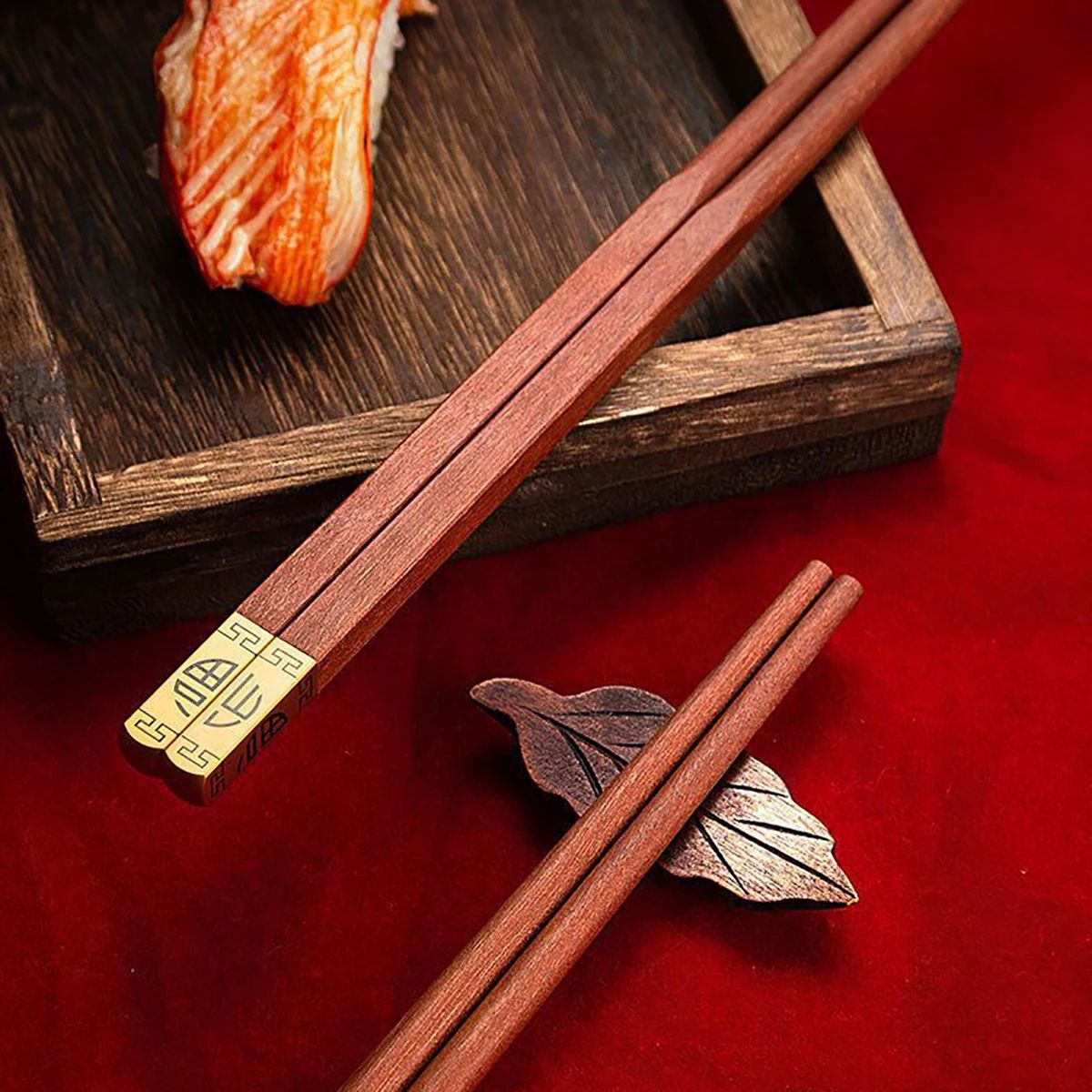 5/6/8/10 Pares Hashis Reutilizáveis Talheres Hashis Japoneses Artesanais de Madeira Natural Hashis de Sushi Hashis de Madeira Antiderrapantes Fáceis
