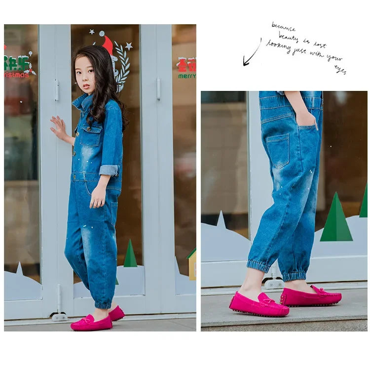 Children Loafers Shoes Boys Flat Sneakers Baby Kids Casual Shoes Toddler Girls Breathable Slip-on Shoes Soft Bottom Solid Color