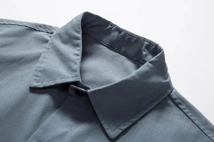 Stylish Y2k Men's Shirts Summer Korean Cargo Shirts for Men Black Multi-Pocket Hip Hop Men Clothing Punk Gothic Streetwear