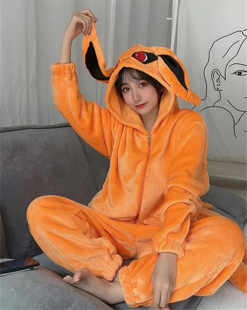 2025Anime Hokage Uzumaki Cosplay Kostuum voor volwassenen, Kurama Kyuubi Kigurumi Unisex Pyjama's, Glutnel Jumpsuit,