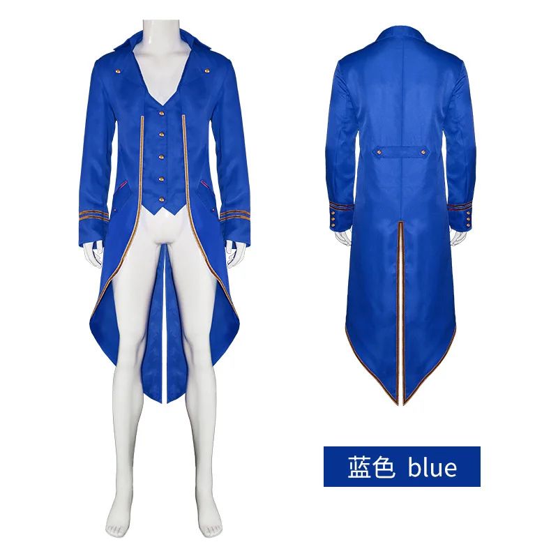 Medieval Retro Red Tailcoat Mens Jacket Coats Swallowtail Dust Cosplay Steam Punk Costume Palace Dress Europe Uniform