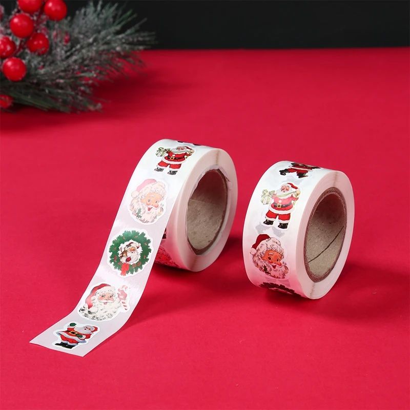 500pcs Christmas Stickers Merry Christmas Party Decoration 2025 Xmas Santa Claus Stickers Navidad Natal New Year Gift 2026