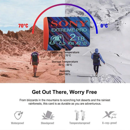 SONY 1TB 2TB Extreme Pro SD Memory Card 64GB TF Memory Flash Card Class10 A2 Micro SD Memory Card for Phone PC Speaker HD Camera