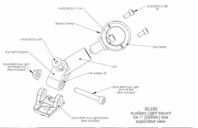 Conjunto auxiliar de farol de neblina de LED para motocicleta R1200GS 40W é adequado para BMW R1200GS F750GS F850GS F 1250 GS 850 GS 750 GS GS LC A