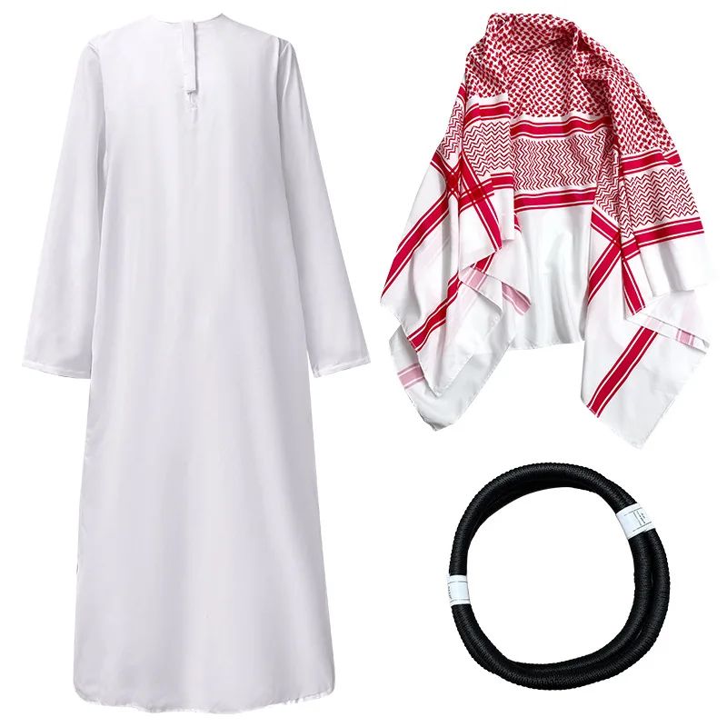 Men Arabia Arab Sheikh Costume Shepherd Arabian Prince Cosplay for Adult Fantasia Purim Halloween Costumes