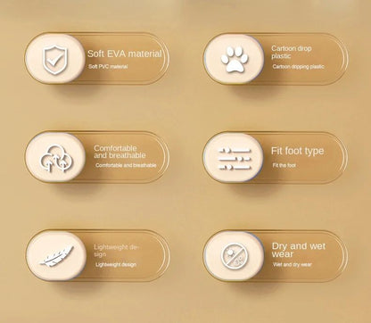 Disney Children's Hole Slipper Summer Boy Fashion Cartoon Spiderman Sandals Kids Beach Shoes Soft Bottom Toddler Home Slipper