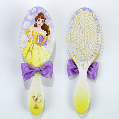 Pentes com almofada de ar tema Princesa Disney Pequena Sereia Ariel Princesa Elsa Anna Pente de massagem capilar fofo para crianças Presentes para meninas