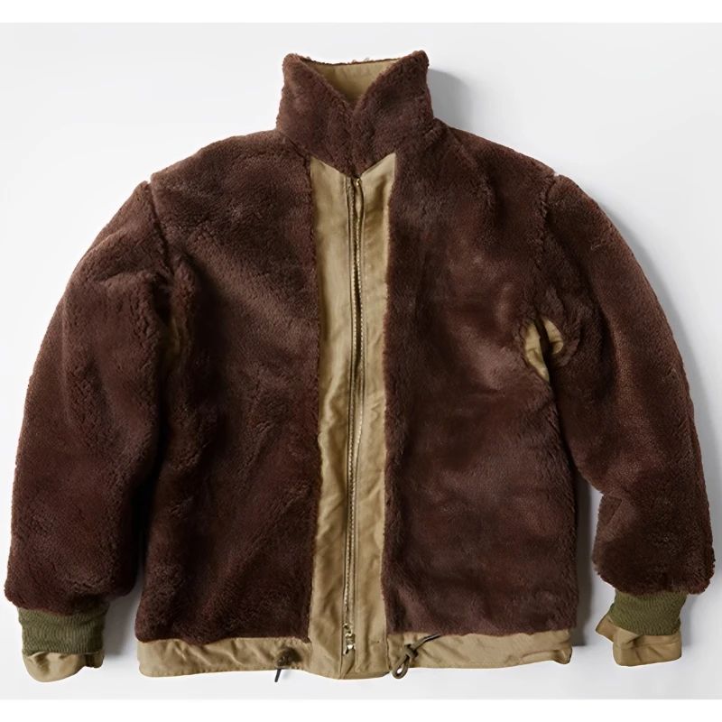 NON STOCK USN N-1 Deck Jacket Sherpa Lining Military Style Men Warm Coat 3 Colors