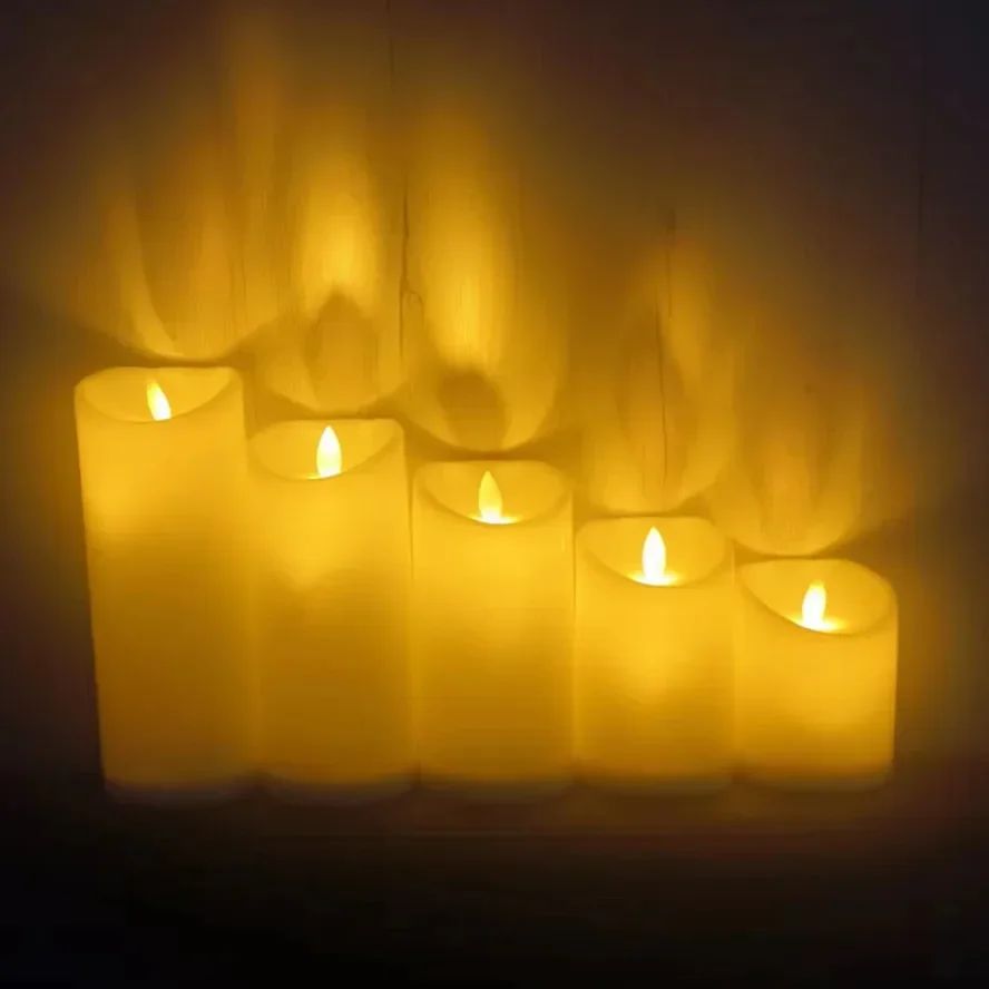 1~10PCS Swing LED Candles Flameless Flickering Light Flameless Candle for Christmas Wedding Decor Birthday Party Supplie  ?