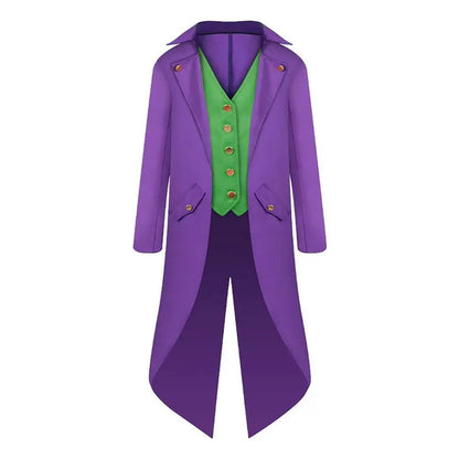 Medieval Victorian Costume Tuxedo Gentlema Tailcoat Gothic Steampunk Trench Coat Frock Outfit Overcoat Uniform
