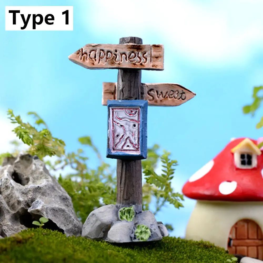 1SET Doll House Miniature Bench Stools White Chair Cute Fairy Garden Gnome Moss Terrarium Bonsai DIY Craft Home Decoration