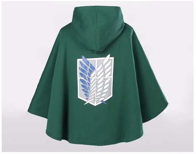 Anime Attack Cloak Shingeki No Kyojin Scouting Legion Cosplay Costume Cos Green Cape Mens Clothes Cosplay Costume Women