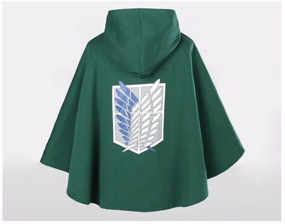 Anime Attack Cloak Shingeki No Kyojin Scouting Legion Cosplay Costume Cos Green Cape Mens Clothes Cosplay Costume Women