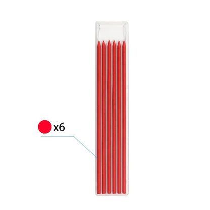3Colors Refill 2.8mm Solid Carpenter Pencil Set Mechanical Pencil Cap Carpentry Marking Scriber Construction Woodworking Tools
