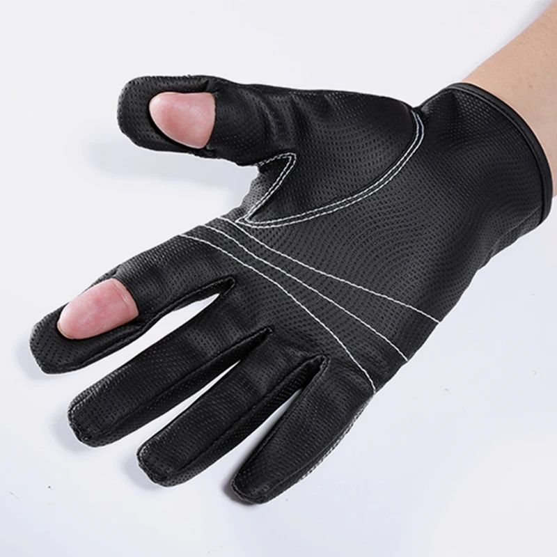 Luvas de Pesca Sem Dedos de Inverno para Homens Mulheres Luvas de Ciclismo Quentes à Prova de Vento com Tela Sensível ao Toque para Clima Frio