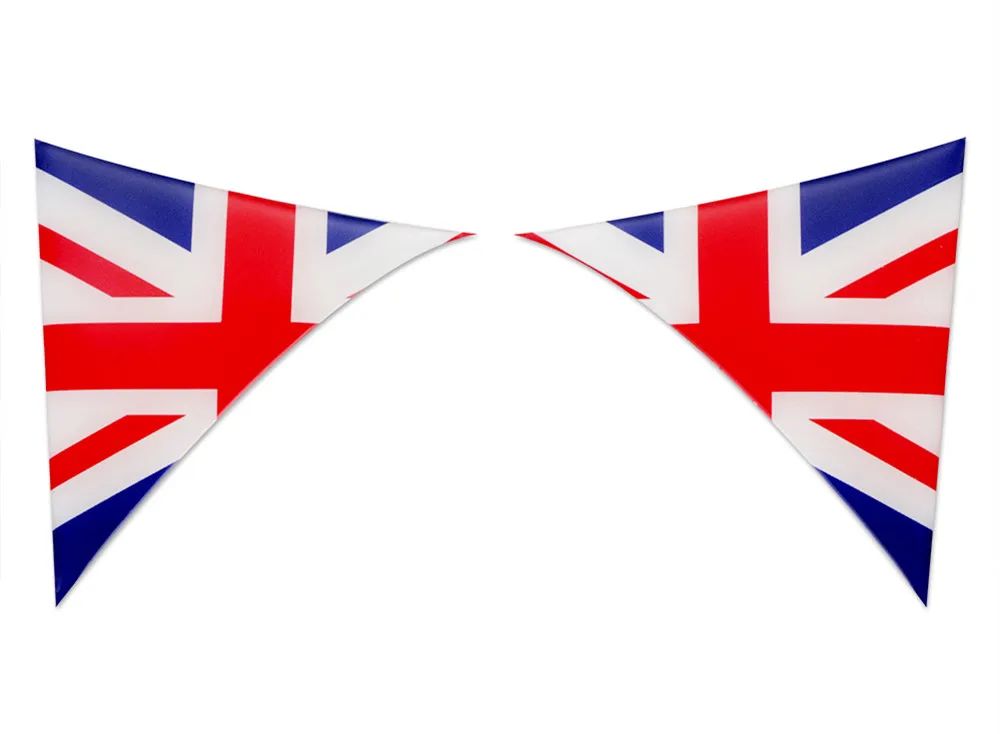 2Pcs Car Exterior Rear Back Trunk Tailfins Spoiler Wing 3D Sticker Decal Decor for BMW Mini Cooper F56 Car Styling Accessories