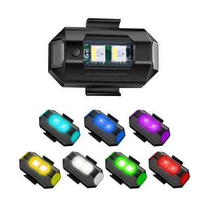 Luz de Advertência de Sinal Luzes de Motocicleta Luz Estroboscópica de Drone USB LED Anticolisão Bicicleta Voo Noturno Mini Luz de Sinalização Piscante