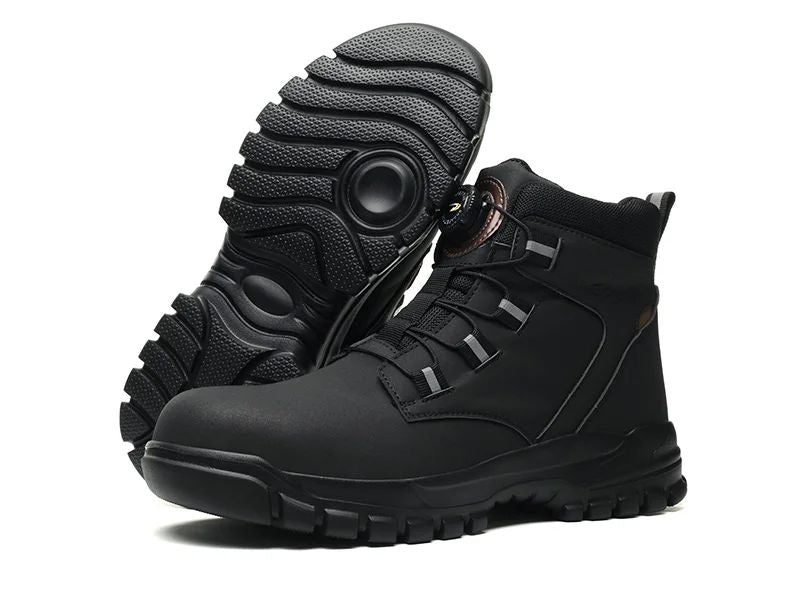 Botas de segurança masculinas à prova d'água, indestrutíveis, com biqueira de aço, anticorte, resistentes a perfurações, sapatos de segurança para motociclistas, Botas Para Hombre