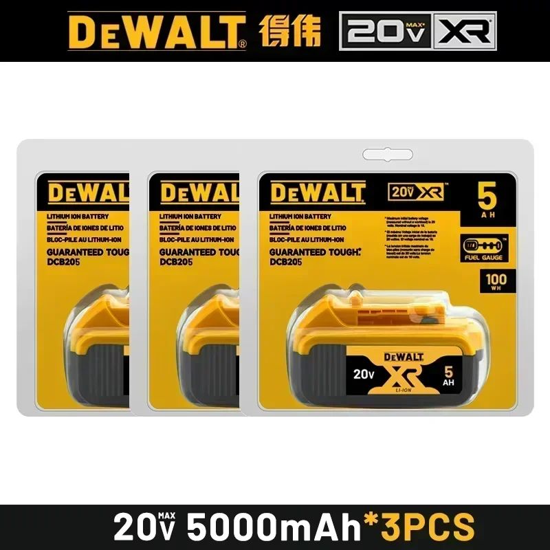 New 100% Original 6Ah 20V Original Dewalt Power Tool Battery DCB206 DCB206 20V Battery DCB205 DCB200