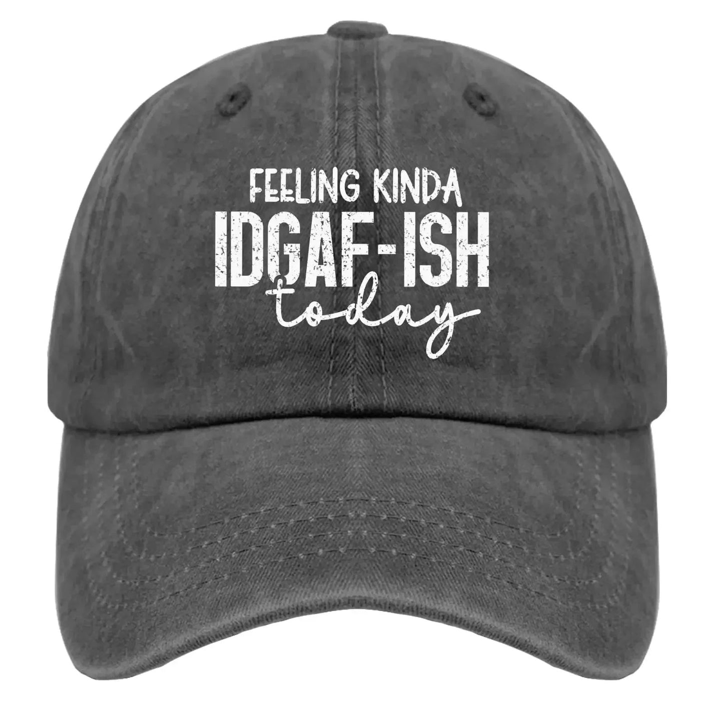 Boné de Caminhoneiro Feminino e Masculino "Feeling Kinda Idgaf Today" Bonés de Sol Bonés de Beisebol Presentes para Homens Esportes ao Ar Livre