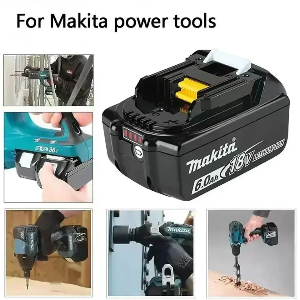 Bateria Makita 18V para ferramentas elétricas Makita 18V A bateria recarregável Makita BL1860B 18V pode substituir a BL1850B LXT400