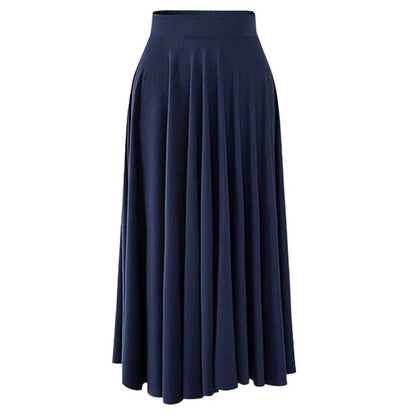 Plus Size High-waisted Skirt Loose-fit Wide-leg Umbrella Skirt Pleats Women's Fashion Clothing Long 80cm