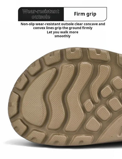 New Men's Casual Sandals Summer Chef Shoes Non-slip Fashion Trend Oil-resistant Work Shoes Outdoor Indoor Lazy Slippers