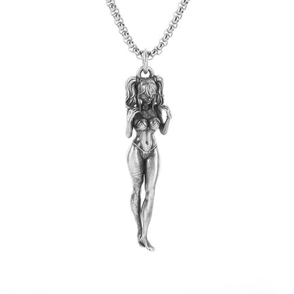 Colar Pingente Ceifador da Morte Gótico Misterioso Diabo Masculino Personalidade Punk Retro Halloween Joias da Moda