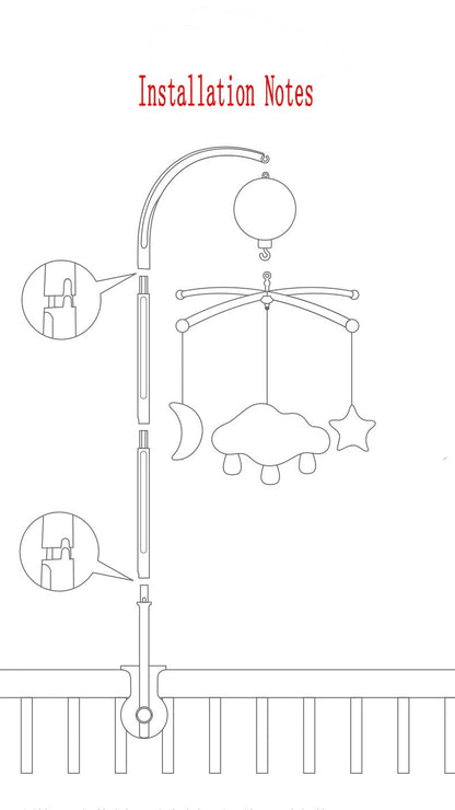 Baby Mobile Rattles Toys Baby Toys 0-12 Months Carousel Crib Holder Baby Mobile To Bed Bed Bell Mom Handmade Toys for Newborns