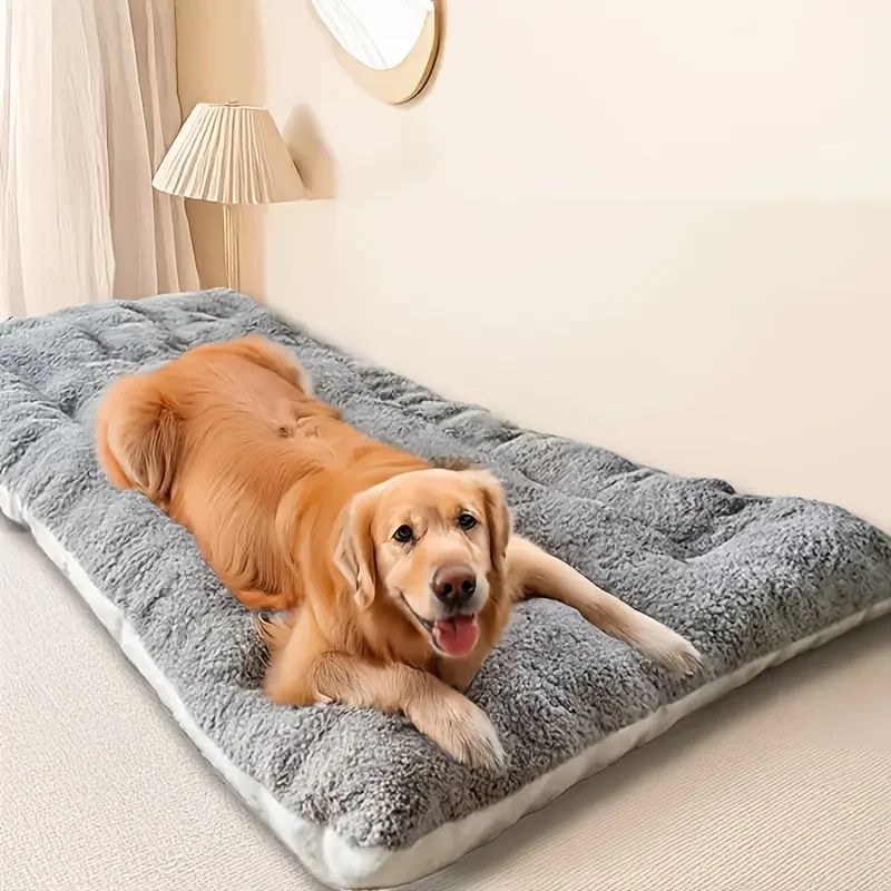 120cm Cama de Sofá para Cachorro Quente Inverno Cama para Cães e Gatos Casa de Dormir Casinha Tapete Gato Filhote Colchão Almofada para Casa de Animais para Cães Grandes