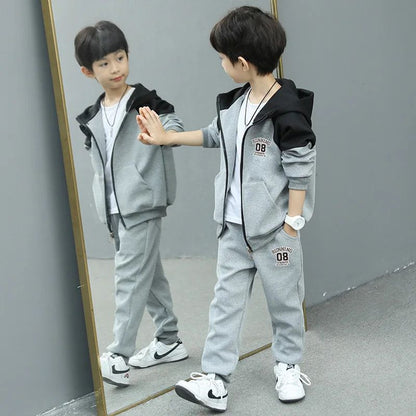 Boys Spring/autumn 2024 New Arrival Fashionable Baby Trendy Brand 2-piece Set Cool Kids Clothes For Little Ones
