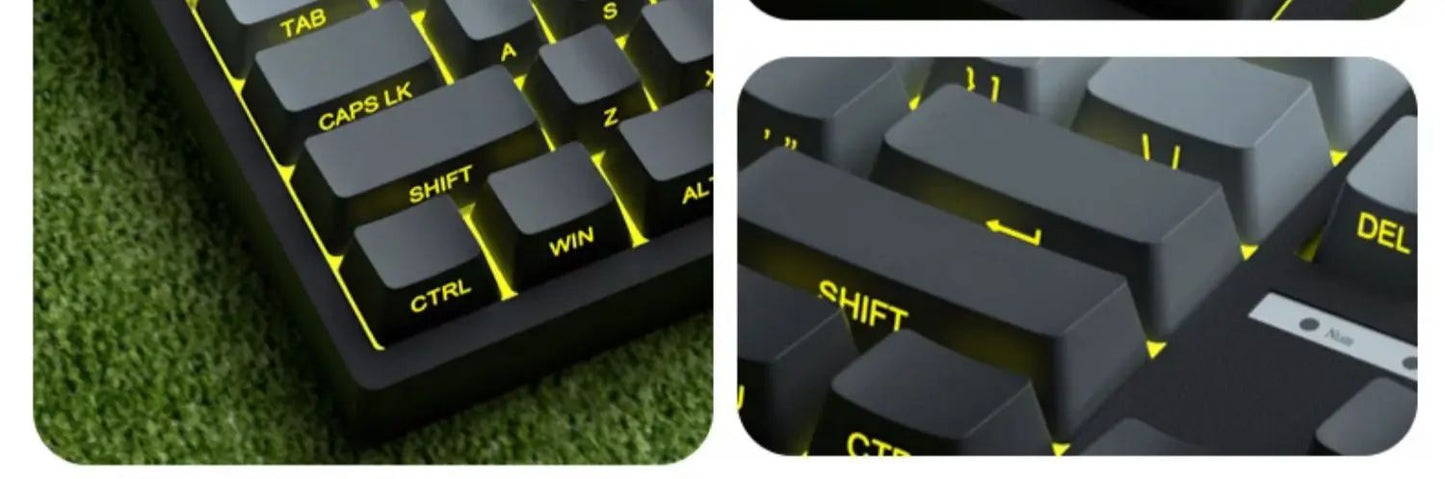 Keycaps Cherry de luz diurna originais novos 2025 PBT translúcidas com cor gradiente e gravação lateral personalizadas para teclados mecânicos MX