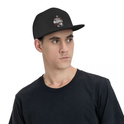 Boné de beisebol ajustável hipster engraçado Jon Jones The Bones Snapback Cap