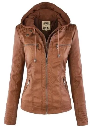Faux Leather Jacket Women 2025 Basic Jacket Coat Female Winter Motorcycle Jacket PU Leather Zipper Hoodies Outerwear chaqueta