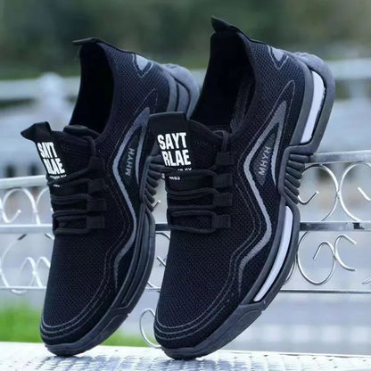 Tênis Masculino Slip-on Fashion Tênis Esportivo Masculino para Corrida Respirável para Academia Treino Caminhada Tênis Antiderrapante para Exercício