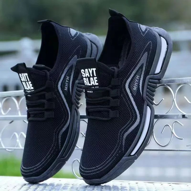 Tênis Masculino Slip-on Fashion Tênis Esportivo Masculino para Corrida Respirável para Academia Treino Caminhada Tênis Antiderrapante para Exercício