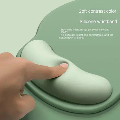 Mouse Pad com Suporte de Punho Gradiente, Tapete de Rato Antiderrapante, Mousepad Macio com Apoio de Punho, Mouse Pad de Silicone para Computador