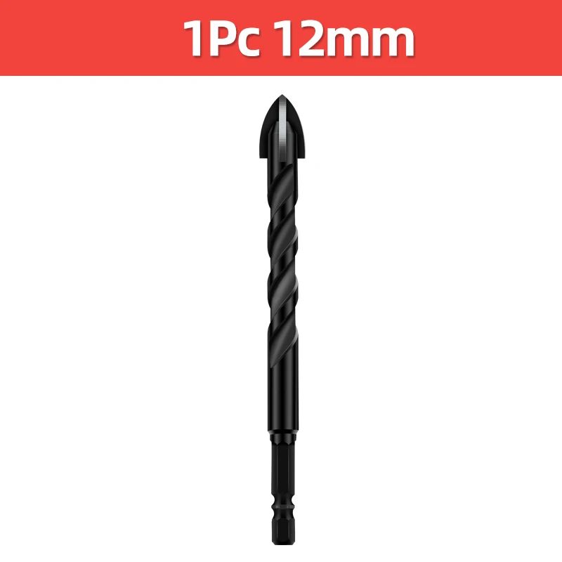 Cross Hex Tile Drill Bit For Glass Concrete Ceramic Tile Hole Opener Tunsten Carbide Hard Alloy Bits Set Tools 3 4 5 6 8 10 12mm