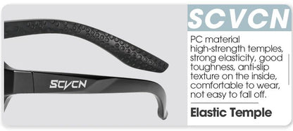SCVCN Óculos Fotocromáticos Masculinos para Ciclismo Óculos de Sol para Mulheres Esportes Corrida MTB Óculos de Ciclismo para Estrada Mountain Bike