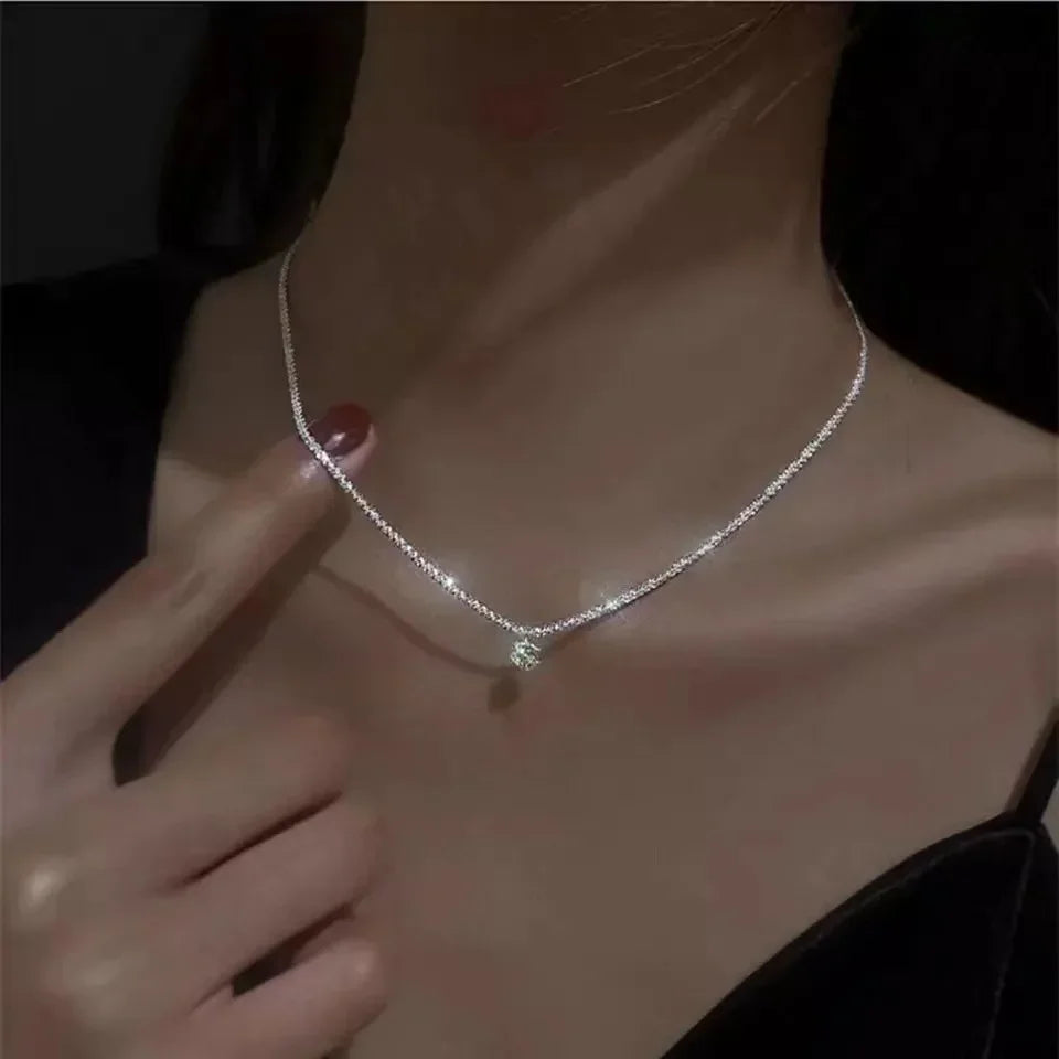 Colares de Aço Inoxidável Preto Exquisito Minimalista Pingente Quadrado Gargantilha Correntes Colar da Moda para Mulheres Presentes de Joalheria para Festas